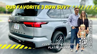 2023 Toyota Sequoia Family Review with Child Seat Installation