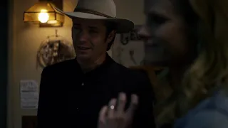 Justified Raylan Shoots Hitman Dressed as a Cop