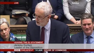 Jeremy Corbyn responds to Theresa May's statement on Brexit