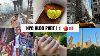 NYC Vlog 🍎🇺🇸 Part 1 | MY DREAM PROPOSAL IN NEW YORK CITY 💍