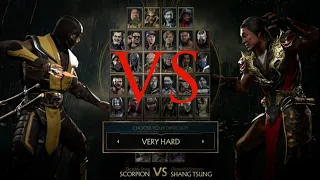 Mortal Kombat 11 Scorpion vs Shang Tsung Difficulty very hard #gaming #gameplay #mk11shangtsung #mk