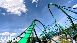 Kraken Front Row POV 5K 60fps SeaWorld Orlando February 2023