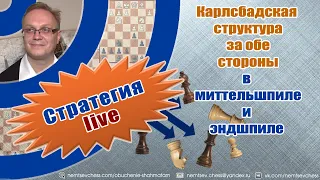 Карлсбадская  структура за обе стороны. В миттельшпиле и эндшпиле. Игорь Немцев. Обучение шахматам