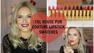 YSL Rouge Pur Couture Lipstick Swatches ♡