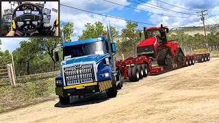 Hauling a Massive Quadtrac in Washington with a Western Star 49X | American Truck Simulator