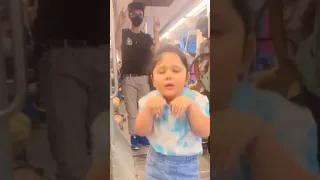 #cute girl#dance in metro#amazing #shorts