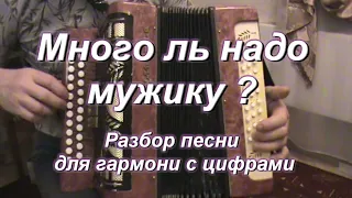 МНОГО ЛЬ НАДО МУЖИКУ ? ( гармонь )