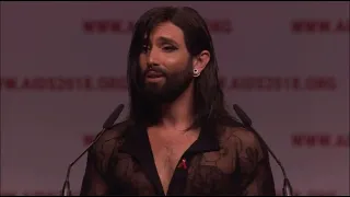 Conchita Wurst: Amsterdam International AIDS conference 23.07.2018