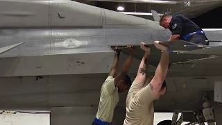 F-16CM Fighting Falcon Maintenance – Airmen Keeping Our Fighter Jets Up And Running