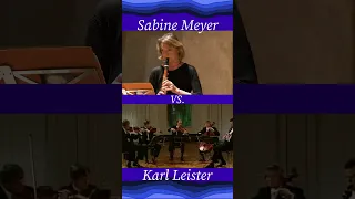 Sabine Meyer⚔️ Karl Leister  - who wins? YOU DECIDE! #clarinet #shorts