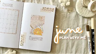 PLAN WITH ME | June 2023 Bullet Journal Set Up | Daisy and Book Theme