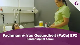 Lehre als Fachmann/-frau Gesundheit (FaGe) EFZ beim Kantonsspital Aarau