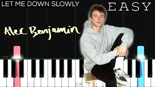 Alec Benjamin - Let Me Down Slowly | EASY Piano Tutorial