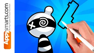 Draw Hero 3D: Puzzle Game - 100 Ways of Destroying Villains (walkthrough with Apple Pencil)