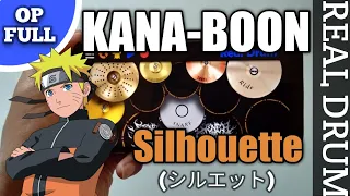 Naruto Shippuden OP 16 FULL - KANA-BOON - Silhouette (シルエット) - Real Drum Cover