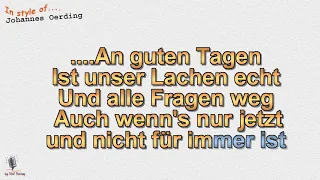 Johannes Oerding -  An guten Tagen - Instrumental und Karaoke by rolf rattay