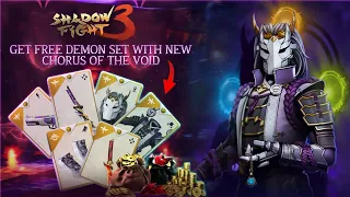 New Chorus of the Void (Mnemos) Legendary Set in Shadow Fight 3| how to get golden ticket in sf3 🤫