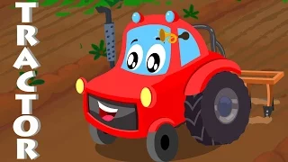 Little red car | tractor song | car songs for children