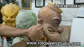 Popeye Latex Mask by Roloween Studio #cosplay #mascara #halloween #starwars #tutorial #sfx #art