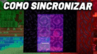 COMO SINCRONIZAR PORTAIS FÁCIL e RÁPIDO no MINECRAFT