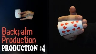 Magic tricks revealed - Advance Backpalm Production - Card production series #4 👍