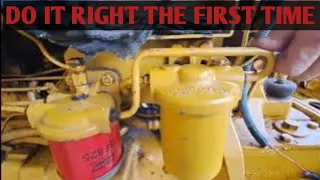how to bleed a diesel tractor's fuel system?