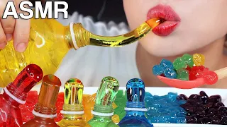 ASMR 무지개 꿀젤리, 물젤리, 타피오카펄 먹방🌈