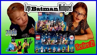 Lego Batman Movie SERIES 2 Minifigures Surprise Packs! Kids Unboxing Toys - Part 1/2