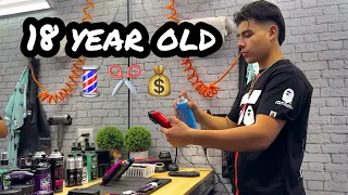 Day in the life of a 18 year old barber