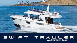 2021 Beneteau Swift Trawler 41 Walkthrough and Drone Video