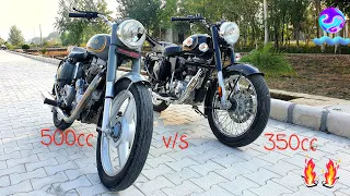 Old Bullet | 350cc V/S 500cc | Camparesion between old and new | #royalenfield #bullet #oldbullet