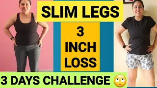 SLIM LEGS CHALLENGE | GET SLIM LEGS IN JUST 3 DAYS | 7 MINUTE WORKOUT TO LOSE THIGH FAT AT HOME🔥🔥