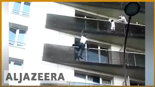 🇫🇷 Spiderman of Paris: Malian saves toddler from balcony in France  | Al Jazeera English