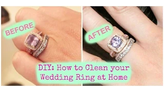 DIY: How to Clean your Wedding Ring at Home