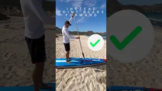 A simple but IMPORTANT paddle board tip. #shorts