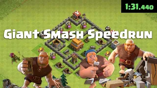 Clash of Clans 'Giant Smash' 1m 31s 400ms