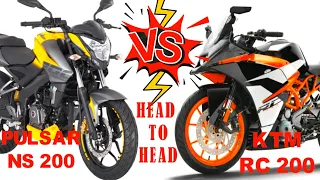 Bajaj Pulsar NS 200 vs KTM RC 200 Comparison What’s the Difference in Price, Specification & Feature