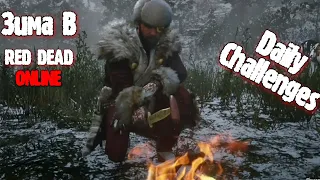 Зима В Red Dead Online! Ежедневные Задания! Дейлики! Последние Зимние Дни! Коллекционные Предметы!