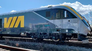 A First Wonderful Look - Siemens SC-44 Trainset on VIA 668 in London, Ontario on April 14, 2022