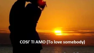 COSI' TI AMO ( To love somebody)      antonio padalino