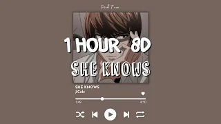 (1 HOUR w/ Lyrics) She Knows by J.Cole "i am so much happier now that I'm dead" 8D