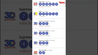 Lotto result 9pm March 12, 2022