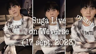 (All SUB) SUGA🔴LIVE [goodbye to armys before military] #sugalive #engsub #btslive  #btsupdates #bts