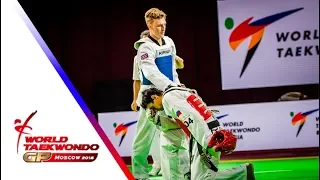 Moscow 2018 World Taekwondo GP -Final [male –68kg] SINDEN, BRADLY(GBR) vs DENISENKO, ALEXEY(RUS)