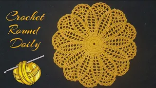 Quick and Easy Crochet doily Pattern | English Tutorial