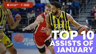 Top 10 Assists | January | 2021-22 Turkish Airlines EuroLeague