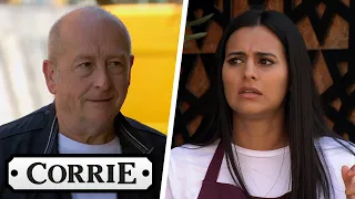 Alya Stands Up to Geoff and Refuses to Let Him Inside Speed Daal | Coronation Street