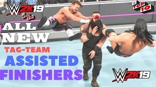 WWE 2K19 || All-New Moves DLC - Tag - Top 10 Tag-Team Assisted Finishers