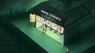 Teuchi le regala ramen a Naruto.