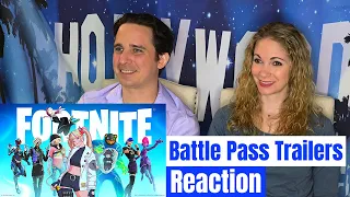 Fortnite All Battle Pass Trailers Reaction